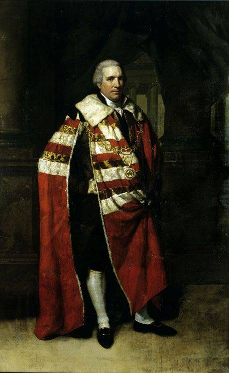 This portrait shows Charles Tottenham, Earl of Ely in fashionable 'swagger pose', and was painted by Hugh Douglas Hamilton. It is in the collection at Rathfarnham Castle. The image is copyright National Monuments Service Photographic Unit. 