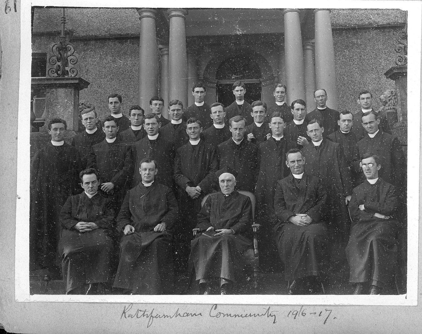'Rathfarnham Community 1916-17.' Courtesy of the Irish Jesuit Archives. 